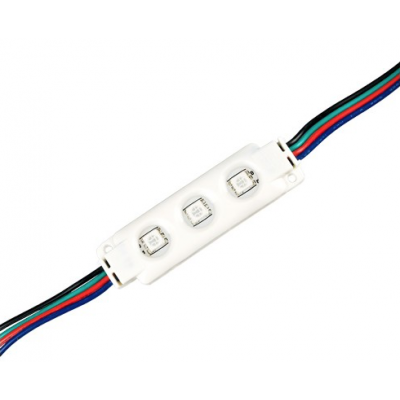 Modulo 3 LEDs SMD5050 IP-65 RGB Medidas: 20x68x7mm